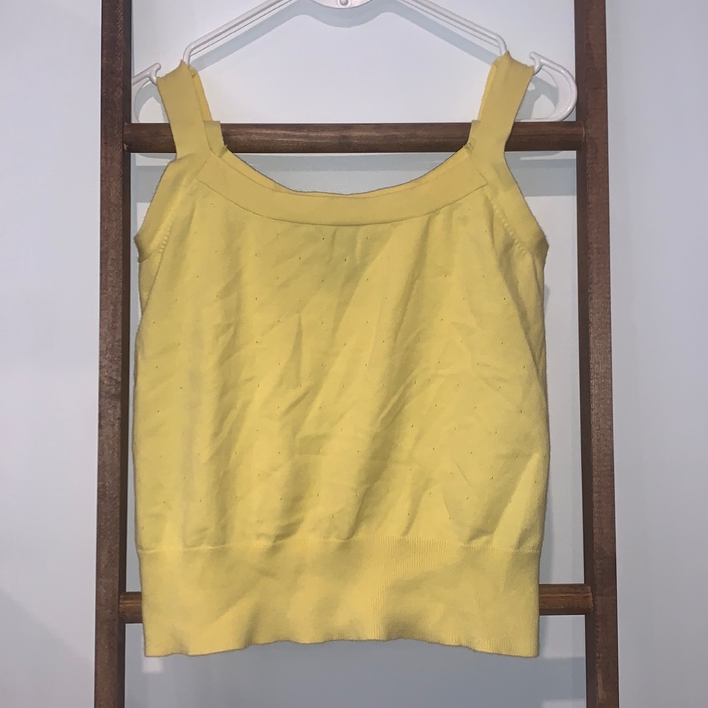 yellow sweater top